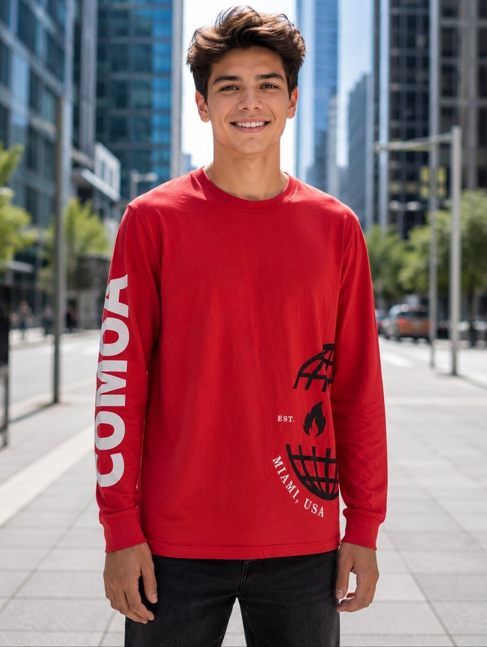 Red Zumba Long Sleeve M